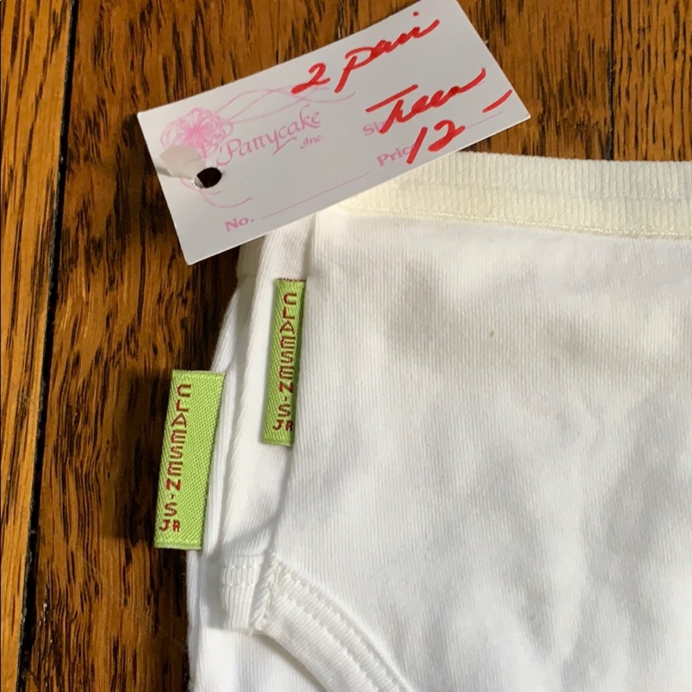 Claesen Undies Panties Briefs Underwear Girls Size 10 Claesen’s 2 Pairs NWT - Picture 5 of 9